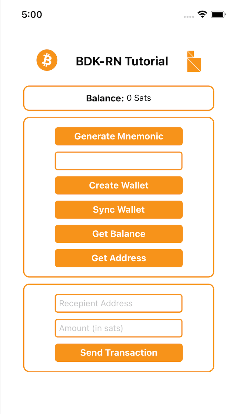 BDK RN Quick Start